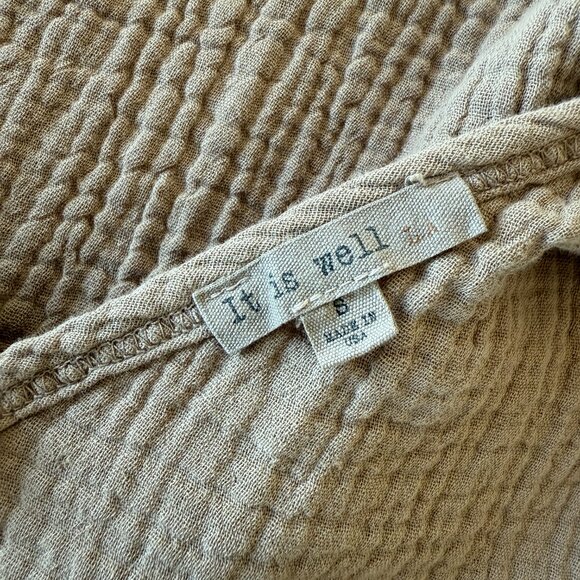 It Is Well LA - Organic Reversible Gauze Midi Dress - Picture 6 of 9